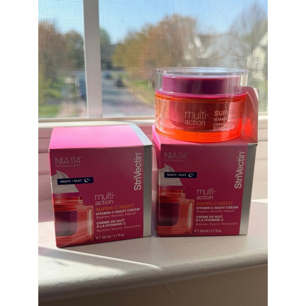 Set of 2! StriVectin Super-C night cream 50 ml/ 1.7 oz. Full size. New.